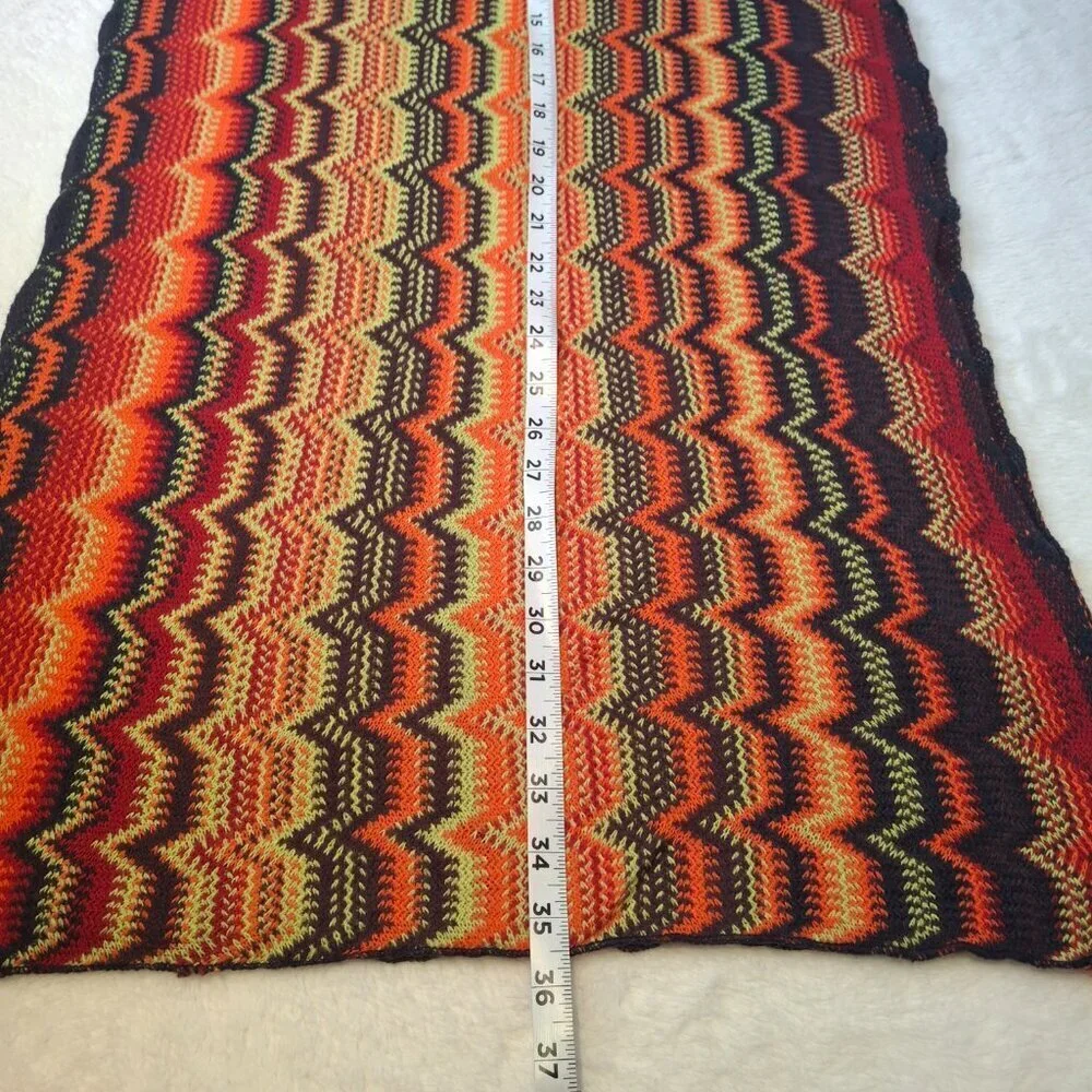 Cotton On Boho Multicolor Scarf 70 X 22 Colorful Festival Western Indie